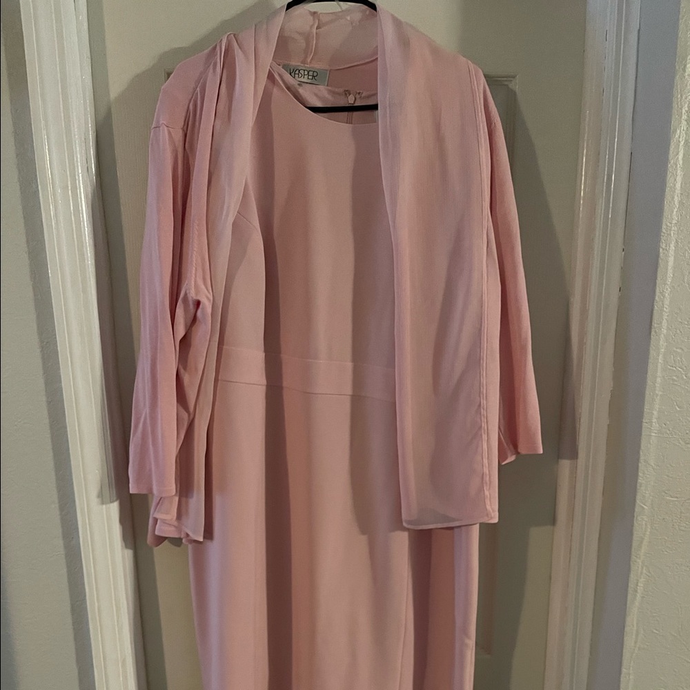 My nanny bought this to wear to my wedding but did not like the light pink on